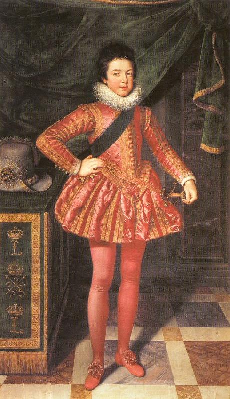 POURBUS, Frans the Younger Portrait of Louis XIII of France at 10 Years of Age oil painting picture